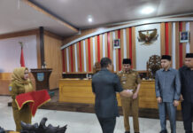 Paripurna serah terima pansus DPRD kabupaten Bengkulu Utara